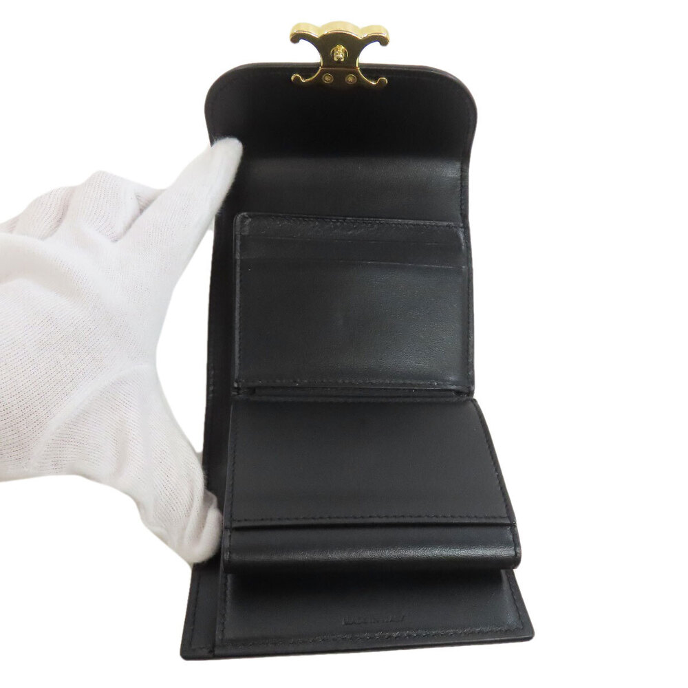 Celine Triomphe Wallet Bifold Leather Flap - Picture 4 of 8